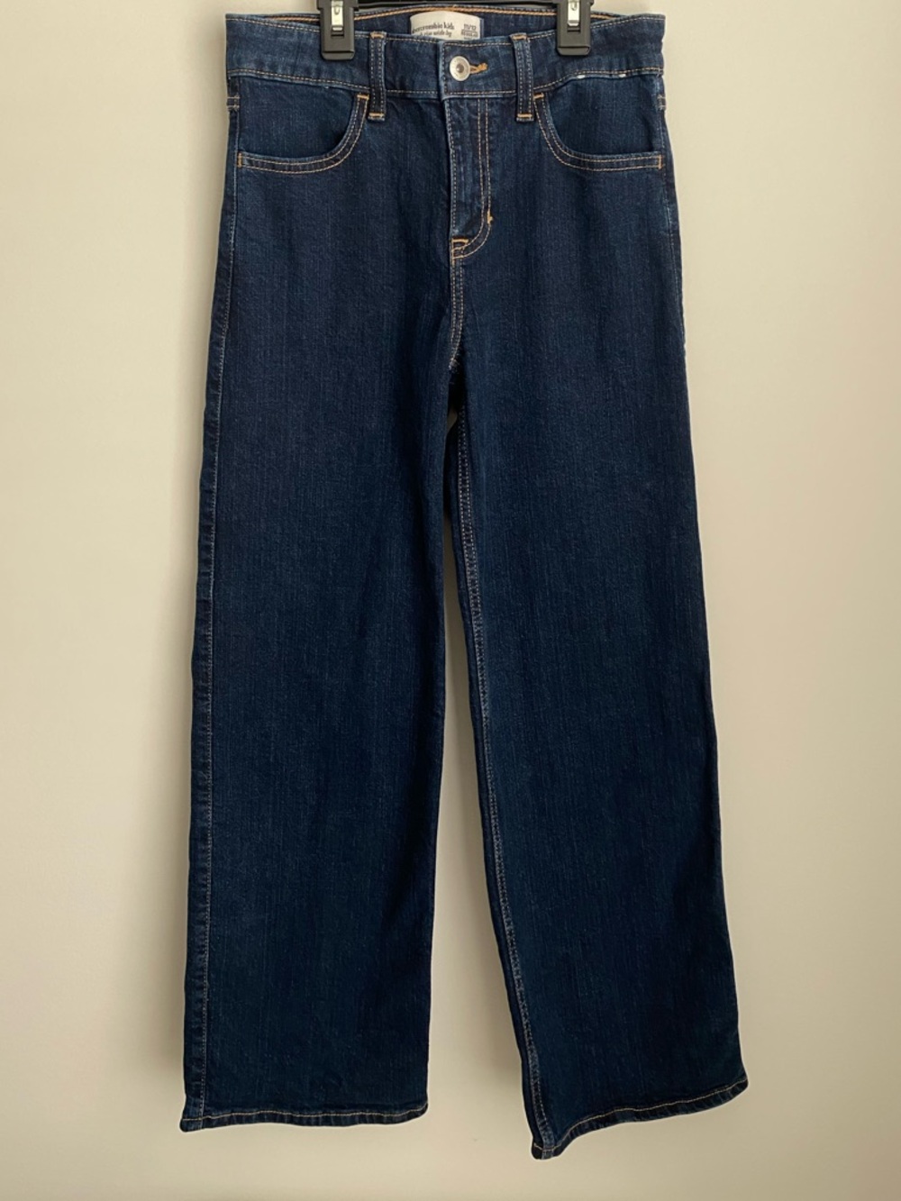 Abercrombie & Fitch Kids Dark Blue Relaxed Straight Jeans